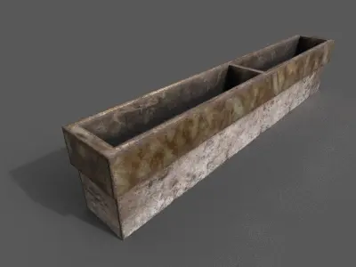 Horse trough 3D model