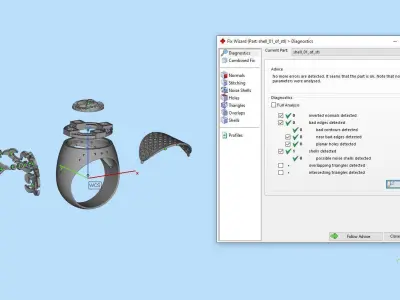 Lion ring Gold 3D print model