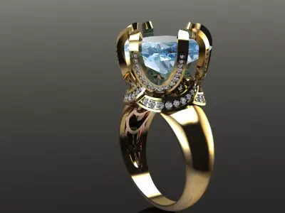 Ring Cushion Square 3D print model