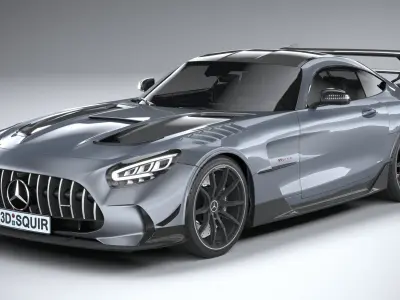 Mercedes AMG GT Black Series 2021 LowPoly 3D model