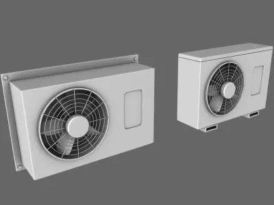 Conditioner Air Cartoon Free 3D model