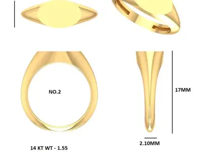 plain ring 3D print model