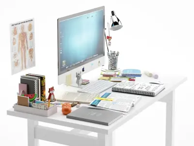 Desk Decoration 3D model
