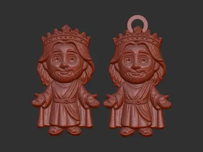 cute little jesus pentant decor 3D print model