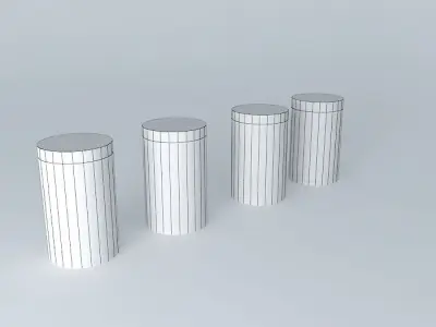 ornament decorative object cans Free 3D model
