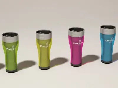 THERMAL COFFE GLASS 3D model