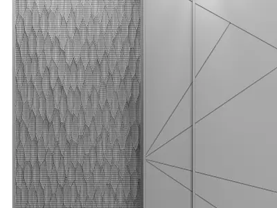 Decor wood Panel 85 3D model