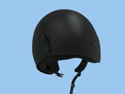 Moped helmet 3d model 3D model
