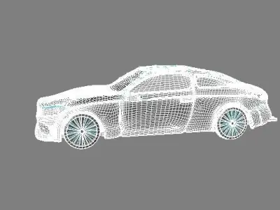 The Blue Car 3D model