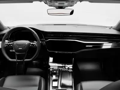 Audi-RS7 2020 With Interior 3D model