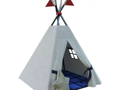 Tent house 3D model
