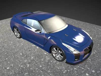 Nissan Gtr car 3d Blender 3D model