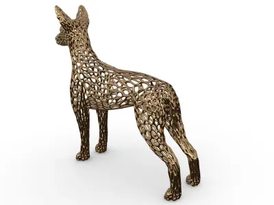pharaoh hound voronoi style  3D print model