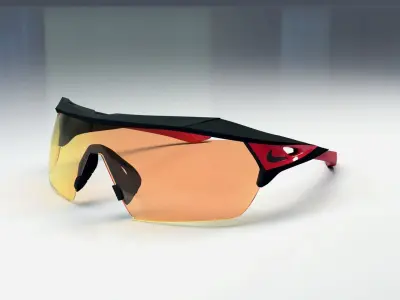 Nike Hyperforce Elite sport sunglasses Low-poly 3D model