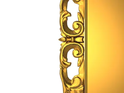 carved frame 3D model