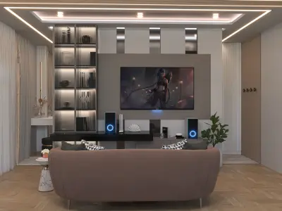 luxury bedroom 3D model buy