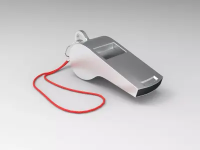 Whistle Low-poly 3D model