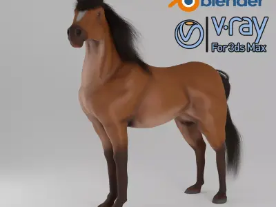 Horse 3D model