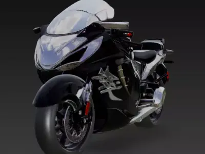 Suzuki Hayabusa 3D Model 3D model
