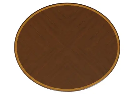 Classic table with carvings 1200 3D model