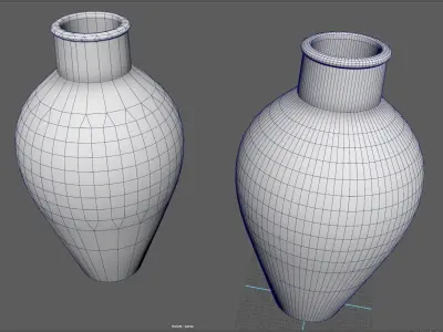 Clay jug - Game-Ready - AR VR Low-poly 3D model