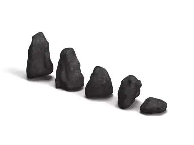 Rock Set 03 Base Free low-poly 3D model