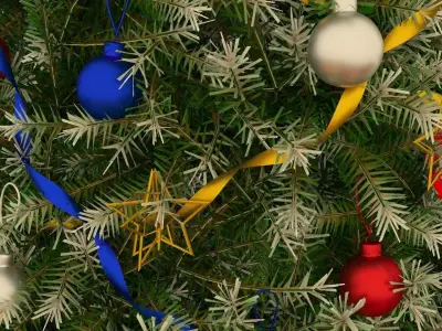 Christmas tree Low-poly 3D model