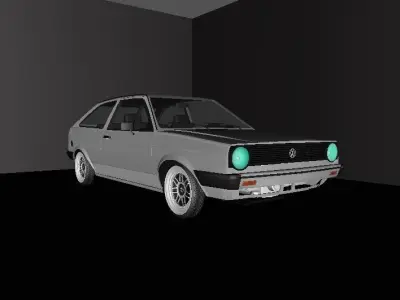 Volkswagen Gol BX MK1  Low-poly 3D model