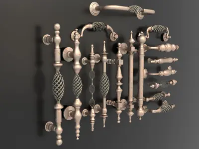 Classic Door Knoob 3D model