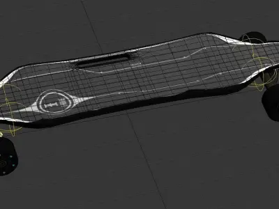 Electric Skateboard Formula X Upgraded 3D model