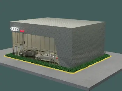 Audi Car Gallery 3D model