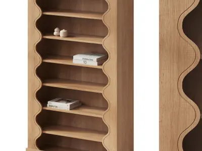 Katie Hodges Scalloped Bookcase 3D model