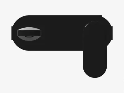 Wall Mixer Set - Luxury - Chip - Basin Low-poly 3D model