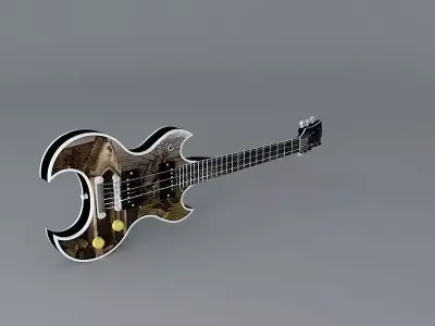 Gibson RIP model guitar Free 3D model