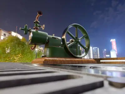 Hydrogen Engine Phycabo Free 3D model