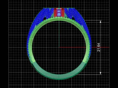 NEO MAN RING MODEL22 3D print model