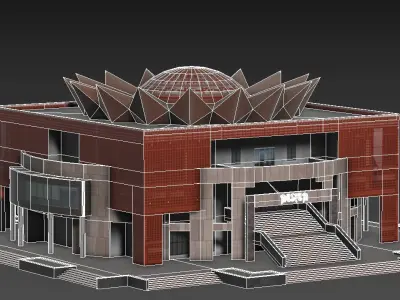 Museum Low-poly 3D model purchase