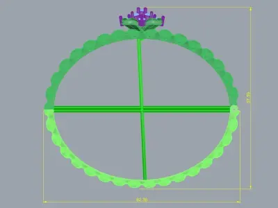 Blooming  Four Pedal Bracelet  3D print model