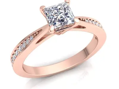 Engagement Ring  3D print model shop