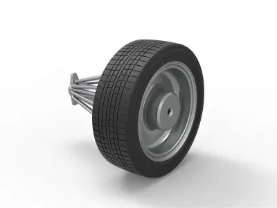 Slab wheel Scale 1 to 10 3D print model