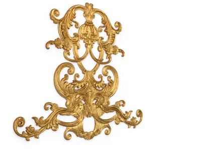 Classic decor ornament carved 63 3D model