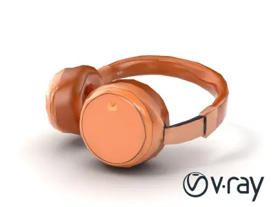 Contemporary Foldable Headphones model pack Low-poly 3D model