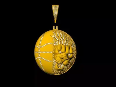 Tiger Pendant - 0121 3D print model