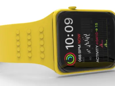 SMART WATCH -YELLOW 3D model