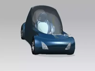ARXE 1 futuristic electric car Free 3D model