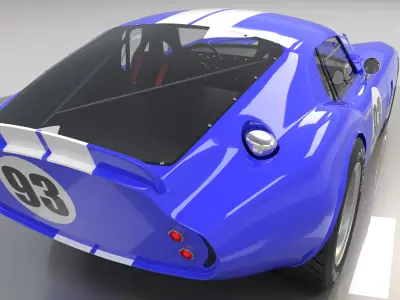 AC Cobra Daytona High Poly 3D model