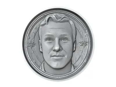 Mario Gotze Footballer Medallion 3D print model