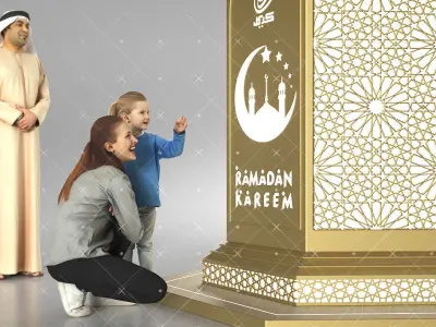  Ramadan Decoration Arabic Lantern EID  SETUP Islamic 3D model 3D model