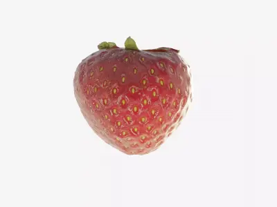 Scanned Strawberry Berry Low-poly 3D model purchase