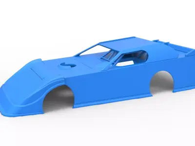 Shell of Dirt Modified Super stock car Scale 1 to 25 3D print model